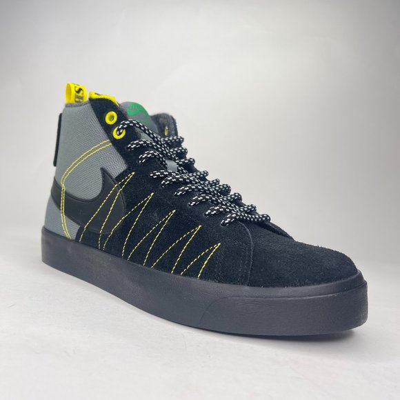 Nike SB Zoom Blazer Mid Premium Acclimate Grey Black Shoes - Picture 1 of 10
